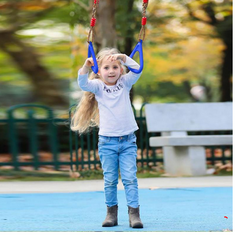 Wooden Hand Rings Swing Toy Outdoor Gift Sports Fitness Children Supplies Kids Outdoor Swing Game Activity Family Activity Game