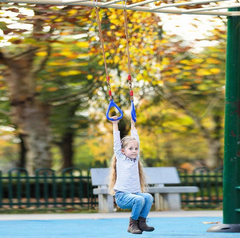 Wooden Hand Rings Swing Toy Outdoor Gift Sports Fitness Children Supplies Kids Outdoor Swing Game Activity Family Activity Game