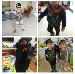 Enfants été Camping formation Camouflage gilet tactique armure corporelle enfants en plein air Performance CS jeu de guerre chasse gilet hauts