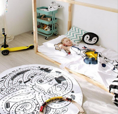 Bébé jouer jeux tapis doux bébé tapis tapis géométrique pieuvre imprimer Infantil nouveau-né literie chambre jouets enfants cadeau couverture tapis