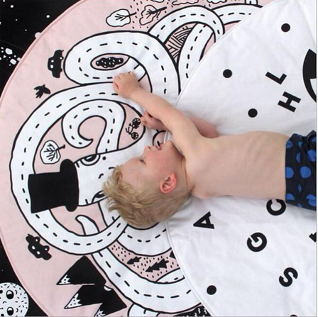 Bébé jouer jeux tapis doux bébé tapis tapis géométrique pieuvre imprimer Infantil nouveau-né literie chambre jouets enfants cadeau couverture tapis