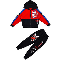 2Pcs Sports Suit for Boys Children's Suit Cotton Hooded Jackets + Harem Pants Boys Dance wear Tracksuit  6 8 10 12 13 14 Years