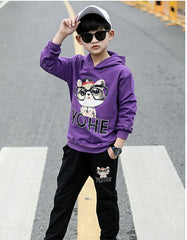 Boy Tracksuit Clothes set Kids Spring&Autumn Cotton Long Sleeve Sports Suit Boys Clothing Sets 4 6 8 10 12 years