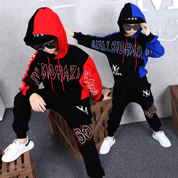 Children Tracksuit Boys Hoodies + Pants Casual Outfits Kids Spring Autumn Clothing Long Sleeve Sports Suits 8 10 12 13 Years