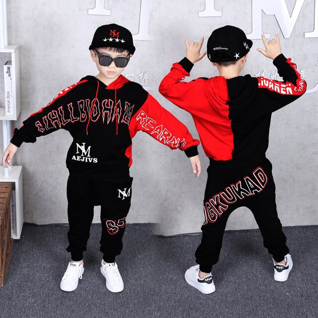 Children Tracksuit Boys Hoodies + Pants Casual Outfits Kids Spring Autumn Clothing Long Sleeve Sports Suits 8 10 12 13 Years