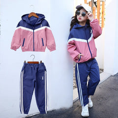 Girls Clothing Sets Teenage Autumn Tracksuit Kids Plus Size Sportswear Girls Suit Costume Sports  Suits 6 8 10 12 years olds