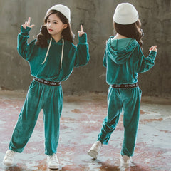 New Spring & Autumn Girls Clothes Set Kids Clothing Sports Suit Children Hoodies & Pants for Baby Girls Tracksuit 6 8 10 Years