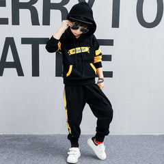 2018 Spring Autumn Kids Clothes Boys 3 4 5 6 7 8 9 10 11 12 Years Boys Clothing Set Sports Suit Boys Hooded Jacket And Pants